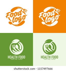 Set Food logo design illustration