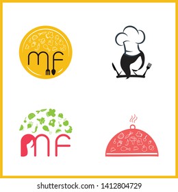 The Set of Food logos 