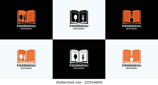 conjunto de diseños de logotipo del menú de alimentos para el restaurante