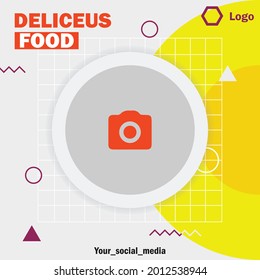 Set of food menu themed square banner templates that you can edit. Perfect for business branding, social media posts, web ads, social media ads, and food menu posters.