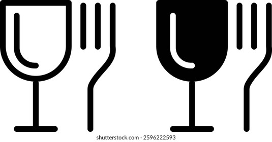 set of Food Safe Icon. flat design. food sign isolated, drink and foodclipart, Meals icon. Safety sign. Vector illustration
