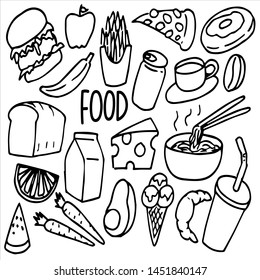 Set food  sketch
