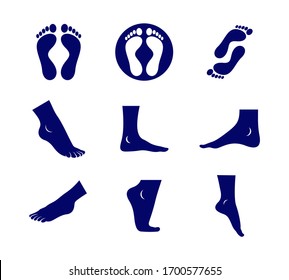 Set of Foot logo vector template, Creative of Foot logo design concepts
