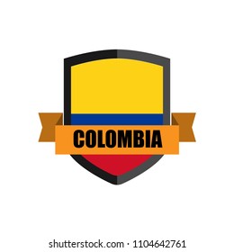 Set of Football Badge vector Designed illustration. Football tournament 2018 Group H with Word Colombia.