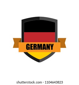 Set of Football Badge vector Designed illustration. Football tournament 2018 Group F with Word Germany.