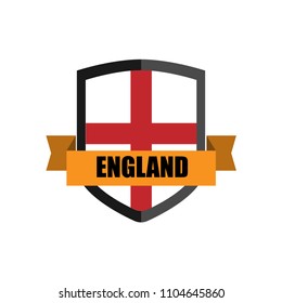 Set of Football Badge vector Designed illustration. Football tournament 2018 Group G with Word England.