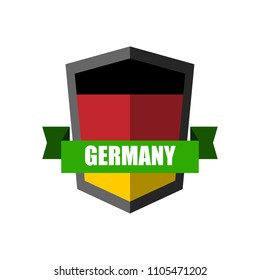 Set of Football Badge vector Designed illustration. Football tournament 2018 Group F with South Germany