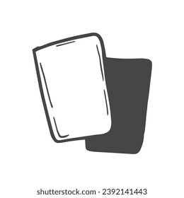 Set football cards sketch isolated.