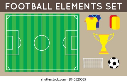 Set of Football Elements