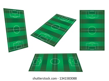 set of football field or soccer field