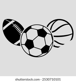 Conjunto de archivo de Vector de diseño de logotipo de fútbol