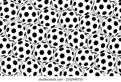set of football on gray background