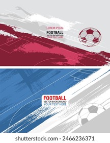 set Football or soccer abstract background., Football or soccer abstract background, suitable for your project: website, poster, display, banner, brosur, templates,and more. 