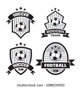 Set of Football Soccer Logo Template