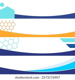 set of footer, Vector illustration design element and creative idea