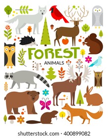 Forest Animals Clipart Images Stock Photos Vectors Shutterstock