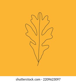 Conjunto de hojas del bosque de un árbol. Plantas para el diseño de postales. Ilustración de color en un fondo blanco. Hoja de otoño.