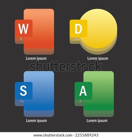 Set of format and extension of documents. Microsoft Word .doc Microsoft Excel .xls Microsoft PowerPoint .ppt .pdf Adobe Acrobat, Nitro Reader, Foxit Reader.