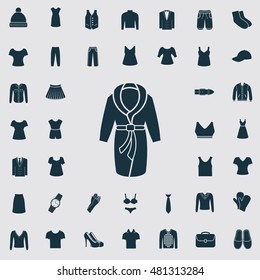 Set of forty clothes icons