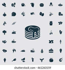 Set of forty food icons