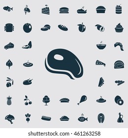 Set of forty food icons