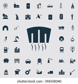 Set of forty industry and infrastructure icons