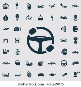 Set of forty transport and car service icons