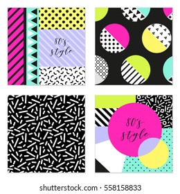Cuatro afiches de estilo años 80 para tu decoración