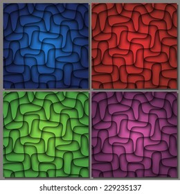 Set of four abstract backgrounds.Eps10 Vector illustration