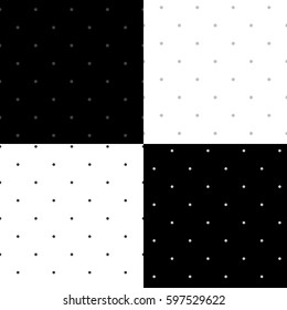 Set of four abstract seamless patterns. Vector illustration