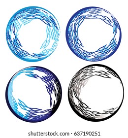 Set- four abstract spherical vectors for networking and internet