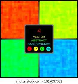 A set of four abstract vector backgrounds.