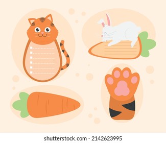 set of four animals listbooks items