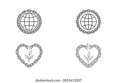 A set four black