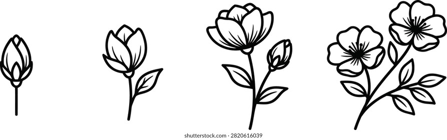 A set four black