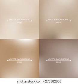 Set of four bright multicolored blurry backgrounds