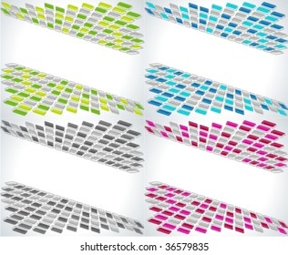 Set of four business abstract backgrounds.