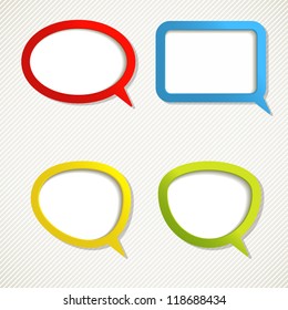 Set of four Color web frame. Vector  illustration. Eps10.
