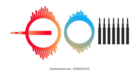 conjunto de quatro ícones planos coloridos de milho, ilustração vetorial.