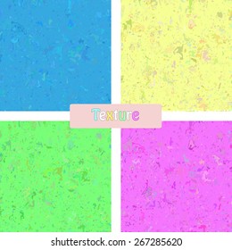 Set of four colorful marble textures.