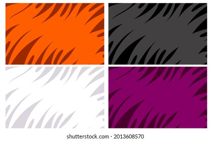 Set of four colorful simple vector backgrounds