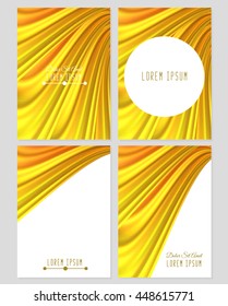 A set of four covers. Size a4. Vector illustration, eps10