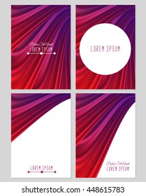 A set of four covers. Size a4. Vector illustration, eps10
