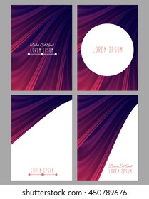 A set of four covers. Size a4. Vector illustration, eps10