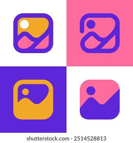 Icono de Imagen rellenado contorno a todo color
