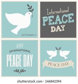 A set of four designs for the International Day of Peace.