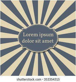 Set of four different backgrounds with vintage frame for your text second part, vector illustration.