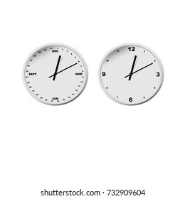 Set of four differets snowflakes white color