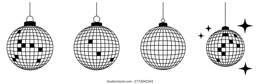 Set four geometric disco