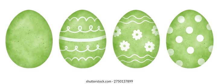 Conjunto cuatro huevos Pascua